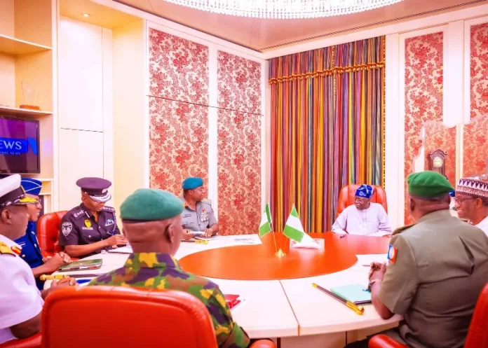 BREAKING: Tinubu meets security chiefs in Aso Villa