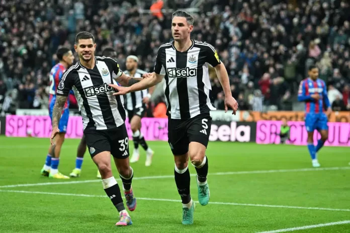 Newcastle thrash Crystal Palace 5-0 to move third in Premier League
