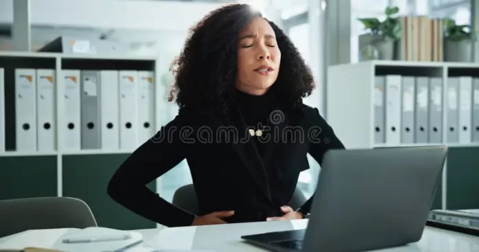 accounting-business-finance-woman-indigestion-pain-desk-office-bookkeeping-menstruation-monthly-period-349780139 How Your Digestive System Affects Your Mood and Immunity