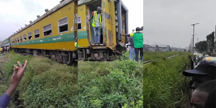 Panic as train compartment detaches on Lagos-Abeokuta Expressway