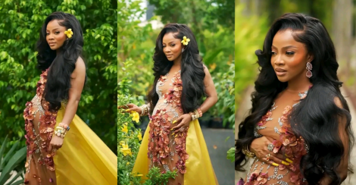 Toke Makinwa announces pregnancy, expecting first child