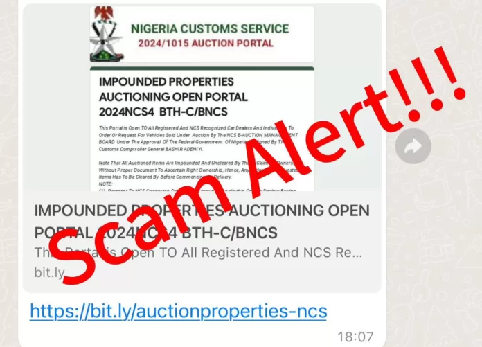 Nigeria Customs Disowns Fake WhatsApp Number Advertising E-auction Deals