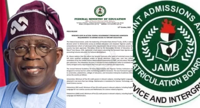 FG Scraps JAMB As Compulsory Requirement For Tertiary institutions admission