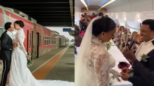 Actor Shawn Faqua and Sharon Tie the Knot in Nigeria’s First Train Wedding
