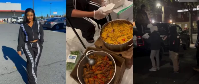 Sarah Martins Shares Food with Homeless in Canada After Lagos Cooking Controversy