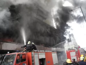 Fire guts Great Nigeria Insurance House