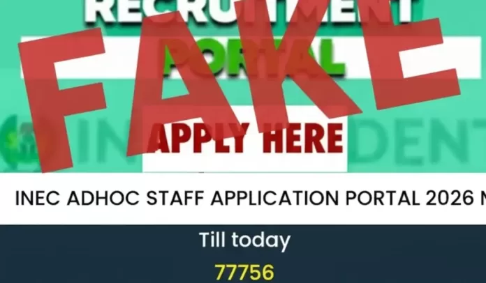 INEC warns Nigerians against fake 2026 ad-hoc staff recruitment portal