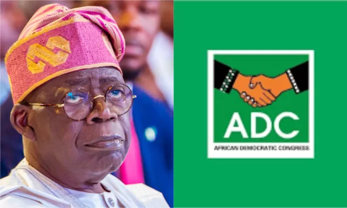 Tinubu-and-ADC ADC slams Tinubu as FG Pays $9m (N12.8B) to Lobbying Firm to Promote Christians Protection Efforts' to US