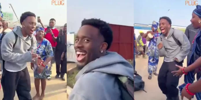 American streamer Kai Cenat in Lagos